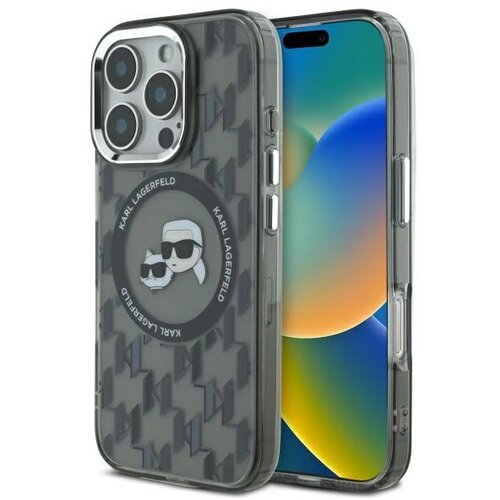 Karl Lagerfeld ETUI IML MONOGRAM KARL & CHOUPETTE HEAD MAGSAFE NA IPHONE 16 PRO - CZARNE, (21898293) Cene