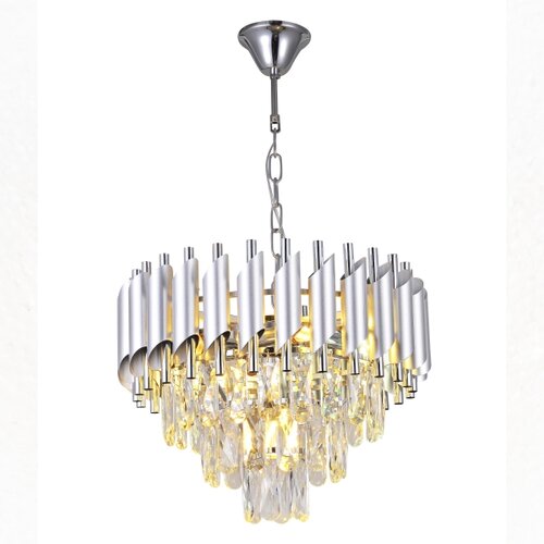  Brilagi - Luster na lancu ECLIPSE 5xE14/10W/230V, prečnik 38 cm, srebrna Slike