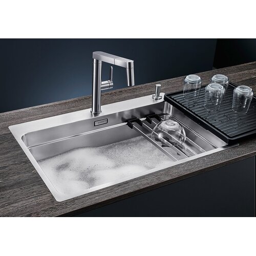 Blanco ETAGON 700-IF/A INOX sudopera sa podizačem čepa + pribor Slike