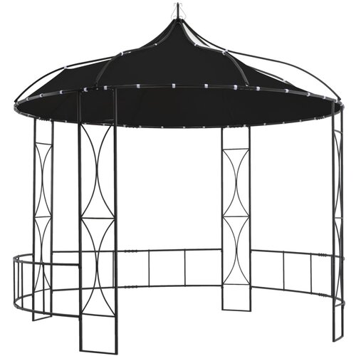 vidaXL Paviljon 300x290 cm antraciten okrogel Cene