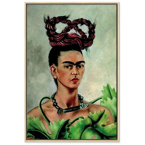  Slika - Frida Kahlo &amp;ndash; Self-Portrait with Braid 80x120 U prirodnom drvenom okviru Slike