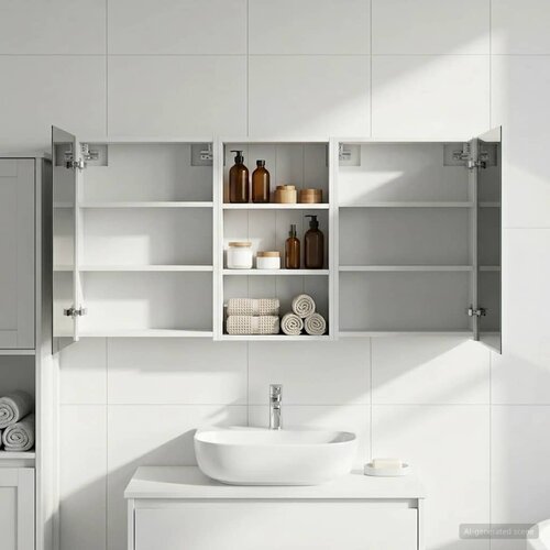  Set ormarića za kupaonicu s policom 3 pcs 140 x 14,5 x 70 cm Cene