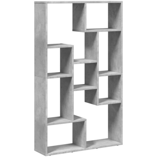 Maison Chic Knjižna omara - Knjižni regal betonsko siva 72x20x120 cm inženirski les, (21725680) Slike