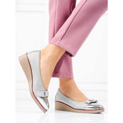 W. POTOCKI Women&amp;#039;s pumps Potocki openwork silver Slike