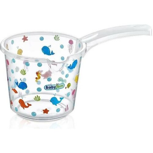 Babyjem bokal za kupanje beba - white transparent ocean 92-14003 Cene