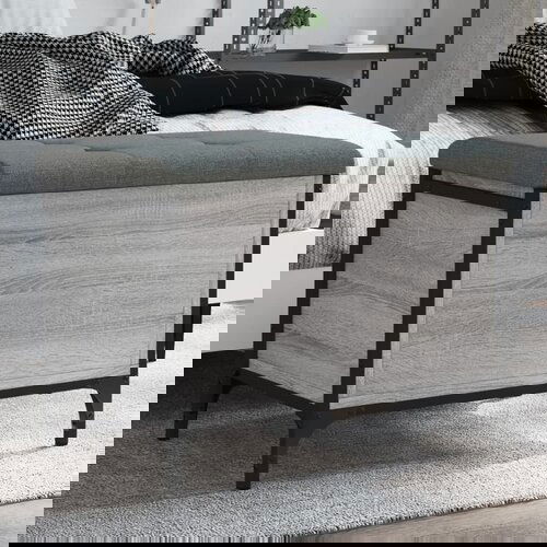 vidaXL Klop za shranjevanje siva sonoma 62x42x45 cm inženirski les Cene