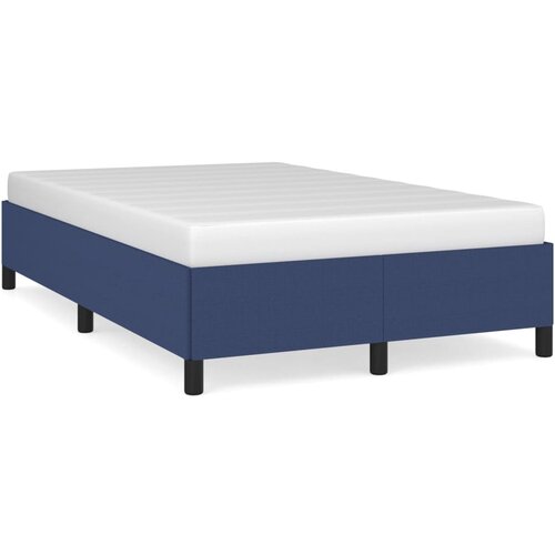 VidaXL Posteljni okvir moder 120x190 cm tkanina Slike