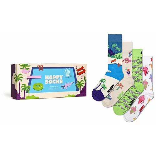 Happy Socks Čarape Gift Box Pool Party 4-pack