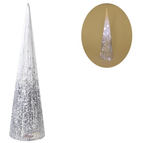 Olimp Sport Jelka srebrno bela 80cm Shiny cone Cene