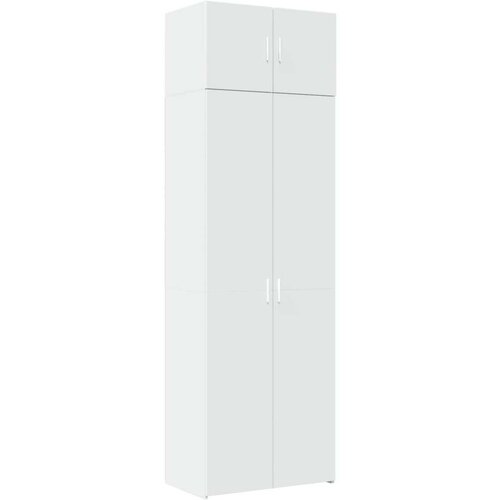 VidaXL Ormarić za pohranu bijeli 70 x 42,5 x 225 cm konstruirano drvo Slike