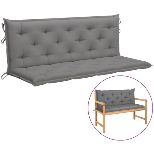 vidaXL Jastuk za ljuljačku sivi 150 cm od tkanine Cijene