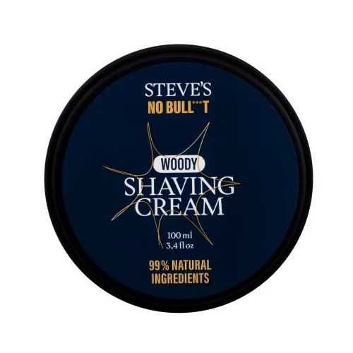 Steve´s No Bull***t Woody Shaving Cream krema za britje 100 ml za moške