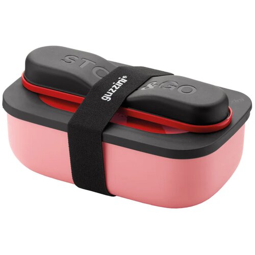 guzzini Lunchbox set s potovalnim jedilnim priborom "Store&Go" - rdeča Cene
