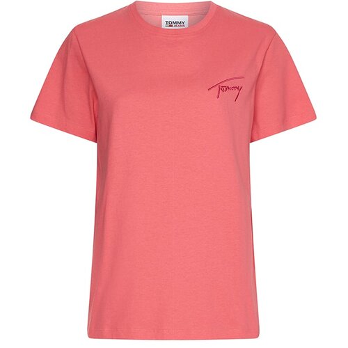 Tommy Hilfiger Jeans Tommy Jeans T-Shirt - TJW RLXD TOMMY SIGNATURE SS pink Slike