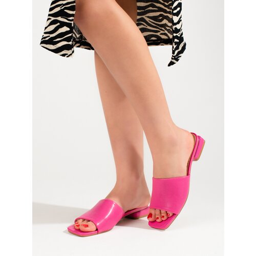 SHELOVET Women&amp;#039;s Pink Heeled Slippers Slike