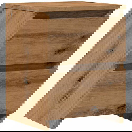 VidaXL Nočna omarica artisan hrast 30x30x40 cm inženirski les Slike
