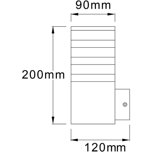  Spoljno zidno svetlo sa senzorom TEKSAS 1xE27/12W/230V IP44 antracit Slike