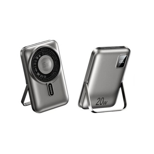 Remax RPP-695-3 in 1 15W wireless charging power bank with foldable holder Slike