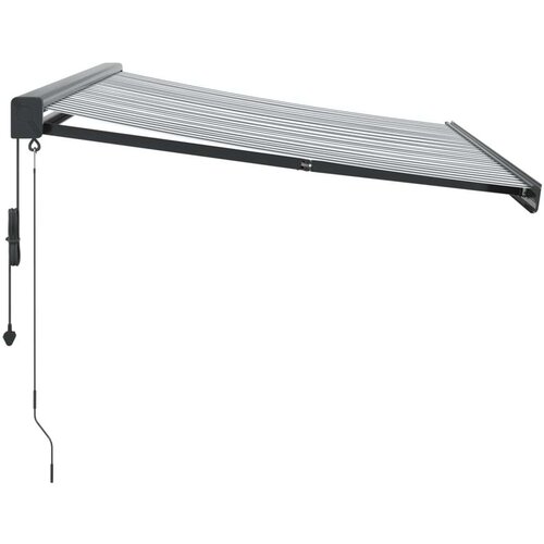 vidaXL Tenda na uvlačenje antracit i bijela 3x2,5 m tkanina i aluminij Cijene