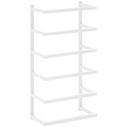 VidaXL stalak za ručnike bijeli 24 x 12 x 48 cm čelični Slike