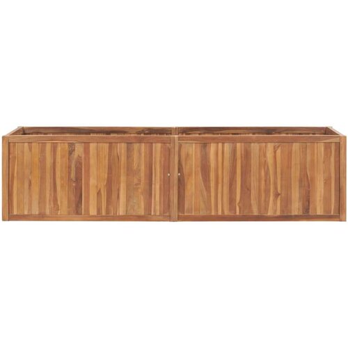 vidaXL Vrtna posuda za sadnju 200 x 50 x 50 cm od masivne tikovine Cene