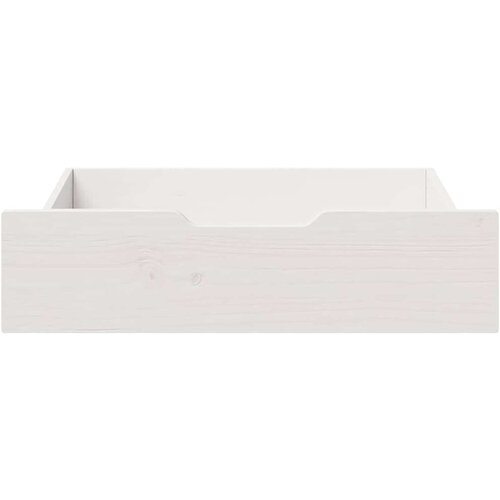 vidaXL Ladice ispod kreveta 2 kom bijele 65x55x16 cm od borovine Cijene