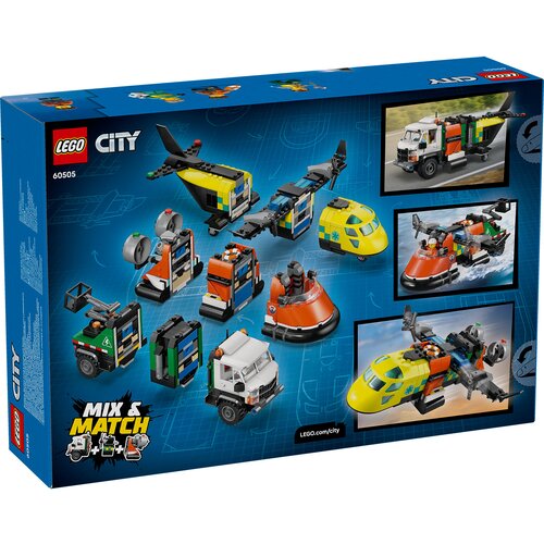 Lego AVION-SERVISNI KAMION &amp;amp; HOVERCRAFT REMIX 60505 Slike