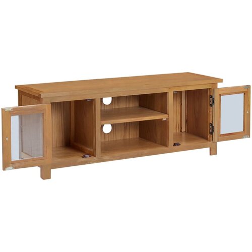 Maison Chic TV omarica - TV stojalo - Televizijska omarica 110x35x44 cm trdna hrastovina, (21702194) Cene
