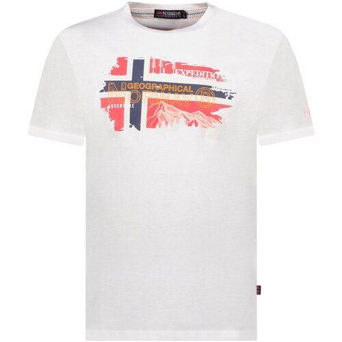 Geographical Norway Majica kratak rukav jysuis db white men 254 M Cene