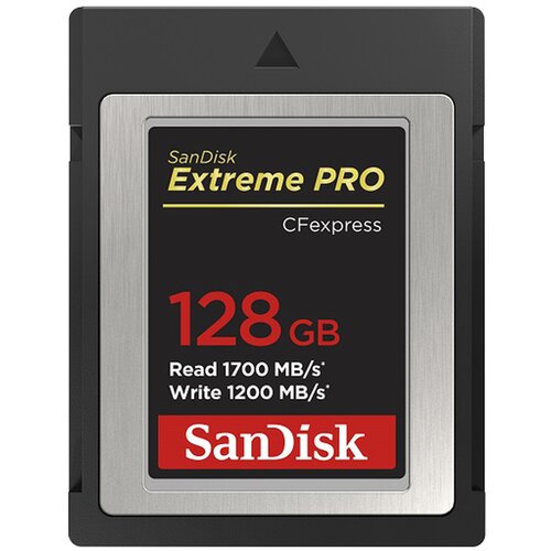 San Disk Extreme PRO CFexpress Card 128GB Type B, 1700/1200 MB/s Slike