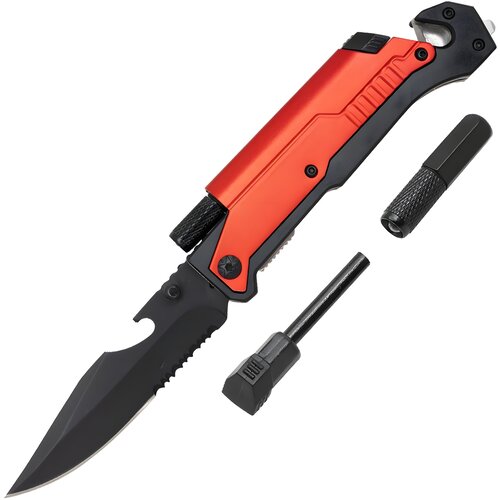  Outdoor sklopivi nož PT-40823 - Crvena/Crna KP40823 Slike