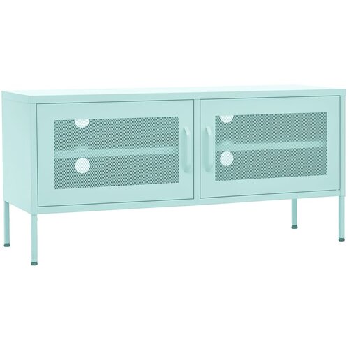 Maison Chic TV omarica - TV enota - Televizijska omarica mint zelena 105x35x50 cm jeklo, (21700571) Slike