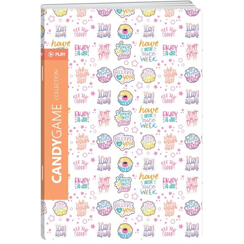 Play premium, sveska, 40 lista, Candygame - odaberite motiv A4 Latajn Poruke Slike