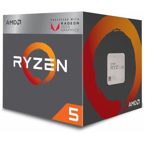 AMD Ryzen 5 2400G 3.6GHz (3.9GHz), RX Vega 11, 4 cores, AM4, BOX procesor Slike