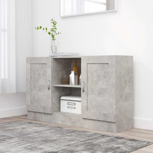 vidaXL Komoda siva boja betona 120 x 30,5 x 70 cm od iverice Cijene