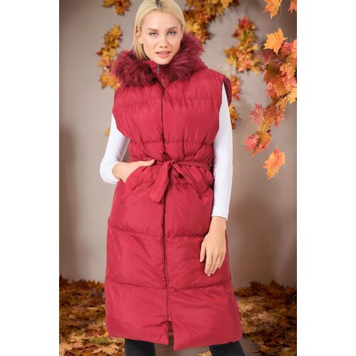 Dewberry Z6744 WOMEN'S VEST-DARK BURGUNDY Cijene