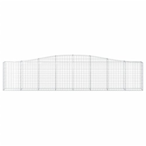  Lučne gabionske ko&amp;scaron;are 5 kom 400x30x80/100 cm pocinčano željezo Slike