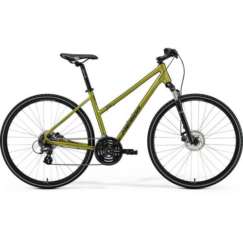 Merida CROSSWAY 10 SILK FALL GREEN ženski trekking bicikl (MY25) - S (47) Slike