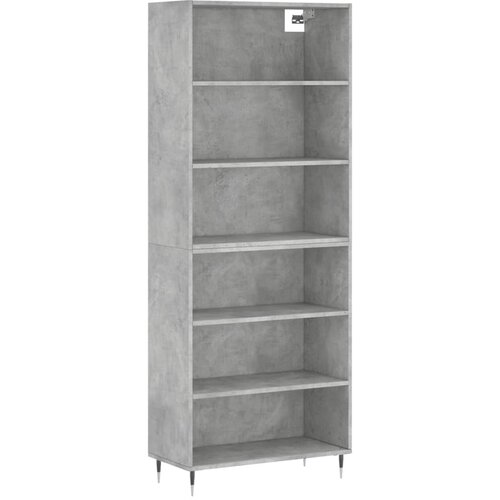 Maison Chic Visoka Komoda - Predalnik betonsko siva 69,5x32,5x180 cm inženirski les, (21720377) Cene
