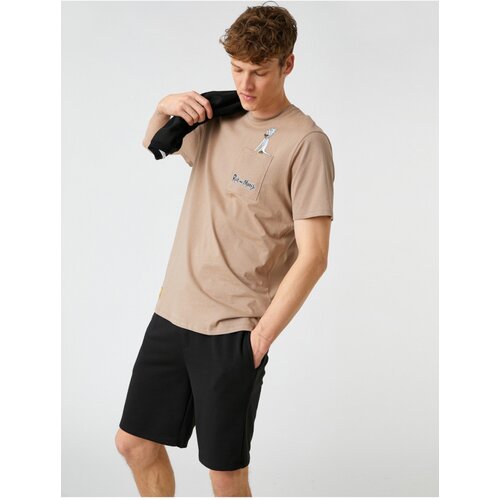 Koton T-Shirt - Brown - Fitted Slike
