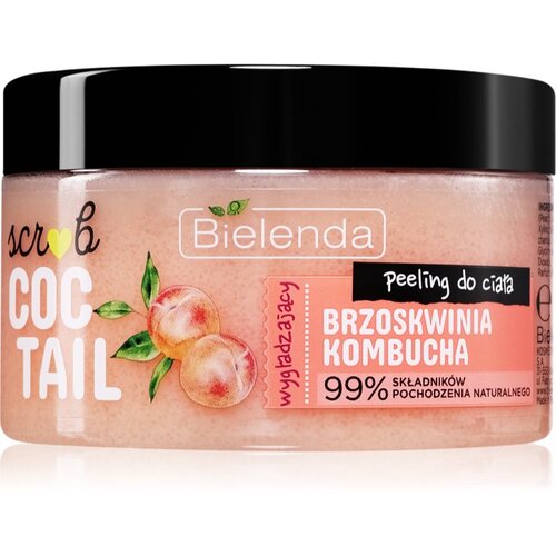 Bielenda Coctail Scrub Peach + Kombucha piling za telo z vlažilnim učinkom 350 g Slike