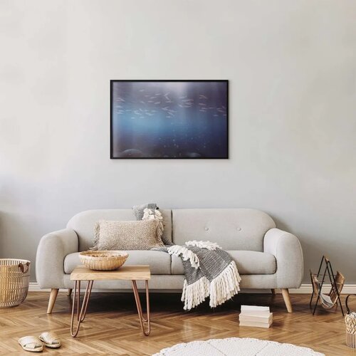  Plakat - Fish in the Depths 30x21 Crni okvir Cene