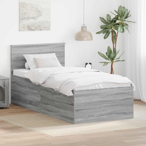  Krevetna konstrukcija Siva Sonoma 75 x 190 cm Konstruirano drvo Cijene