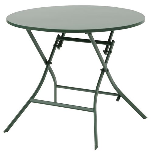 Hesperide Baštenski sto okrugli Greensboro sklopivi 85x85x71 metal maslinasti (205069) Cene