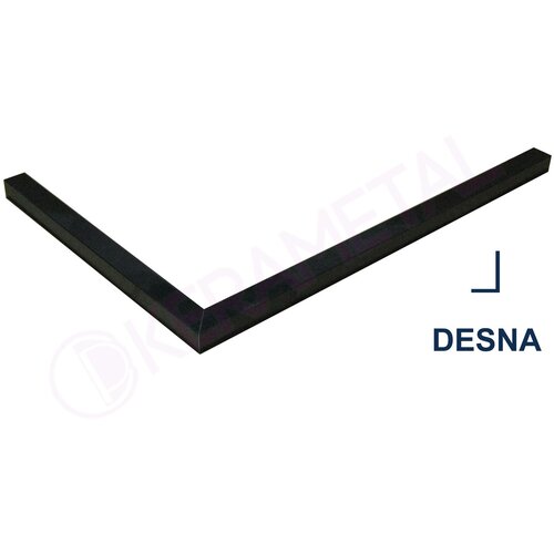 Kerametal gredica za tuš kabinu DESNA 100x80 crna 6x5cm Cene
