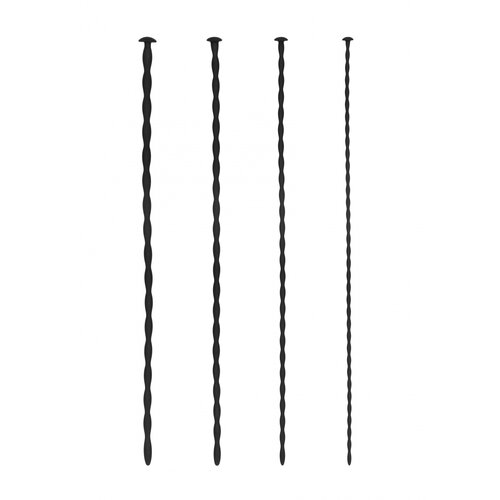 Ouch! Silicone Spiral Screw Plug Set Beginner Urethral Sounding Black Cijene