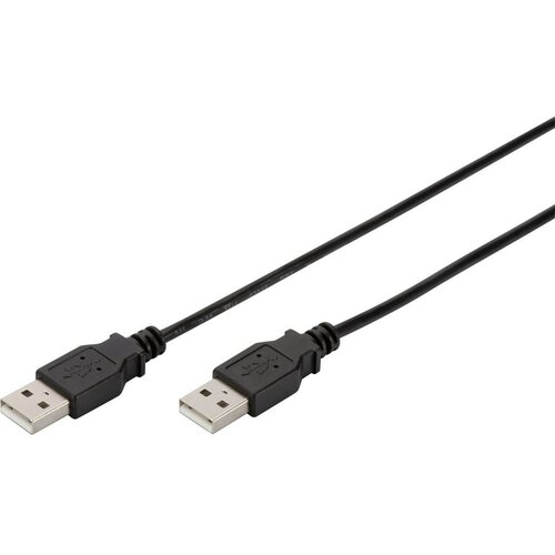 Digitus USB kabel USB 2.0 USB-A utikač, USB-A utikač 1.00 m crna AK-300101-010-S Slike