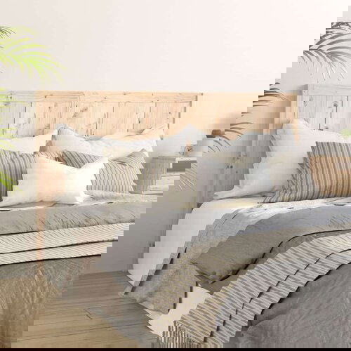 Uzglavlje za krevet 140 5 x 4 x 100 cm od masivne borovine Slike