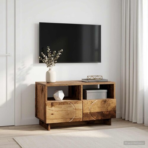  TV stalak 60 x 34,5 x 40 cm Staro drvo Konstruirano drvo Cijene