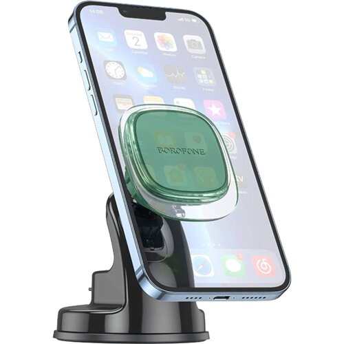  Univerzalni magnetni auto držač nosač za mobitel BOROFONE BH83 Clear magnetic car center console green glaze Cijene